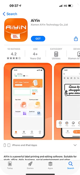 AiYin Label Management App
