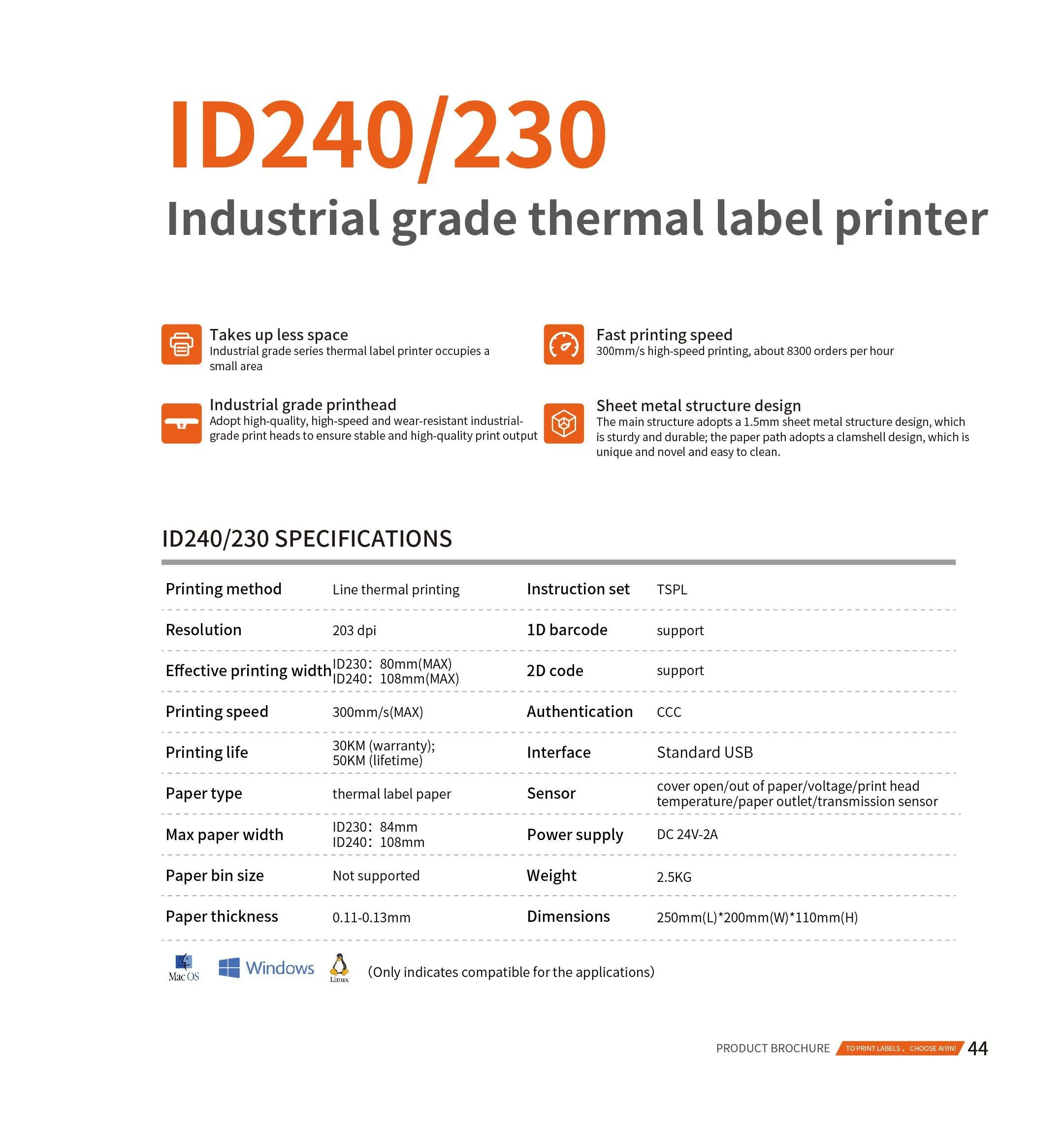Impresora térmica industrial de etiquetas Detalles (2)