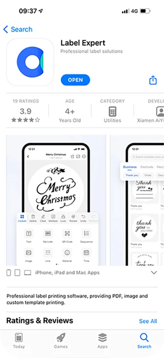 Label Expert Management App