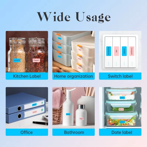 Wholesale Mini Thermal Printer Paper​ Rolls 15×30mm / 15x40mm / 15x50mm- Suitable for AiYin Home Label Maker - 画像 (5)