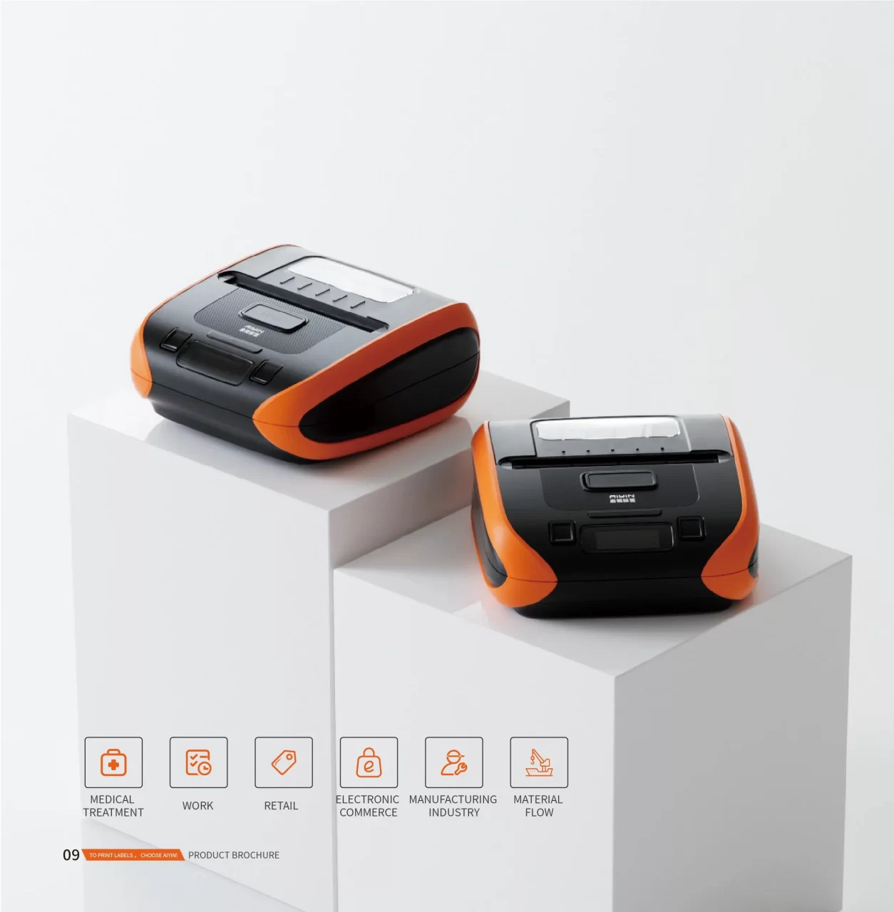 Portable Bluetooth Label Printer​ Details (1)
