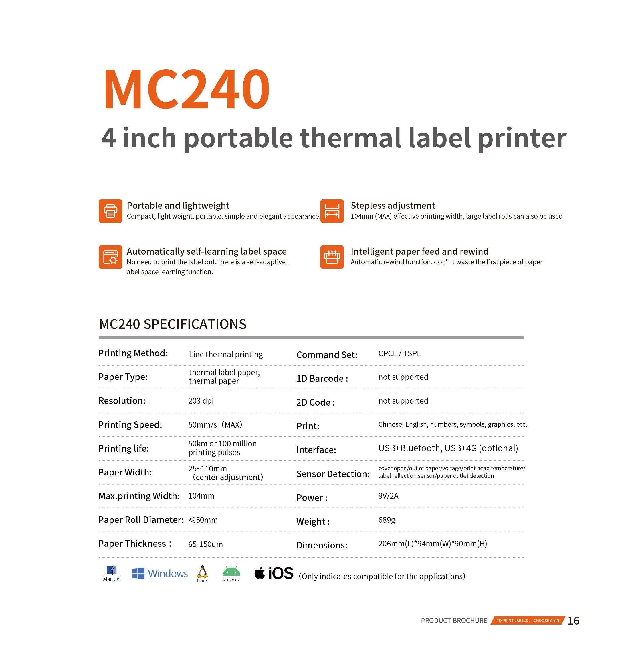 Portable Label Printer Details (2)