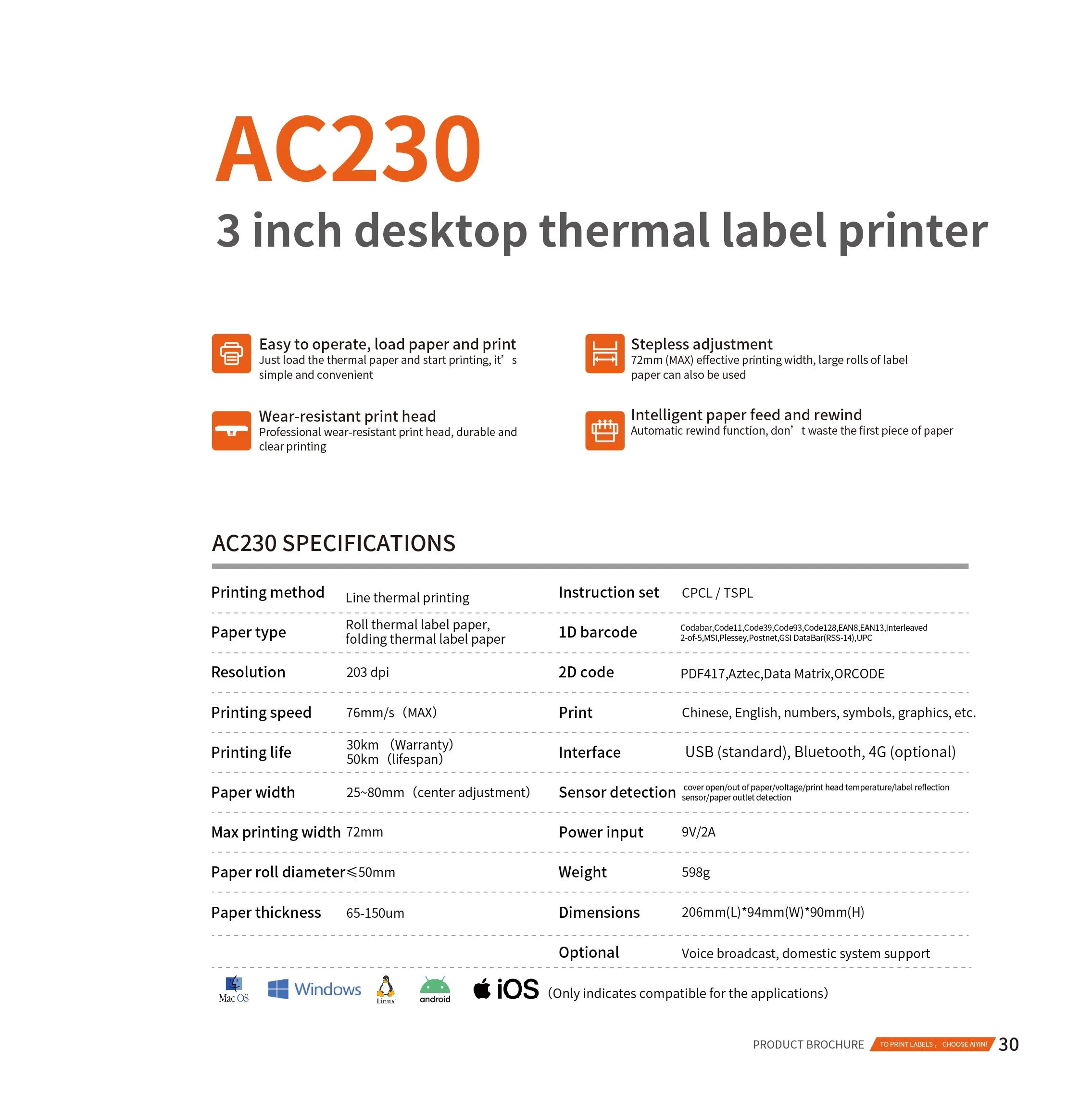 Thermal Label Printer Details (2)