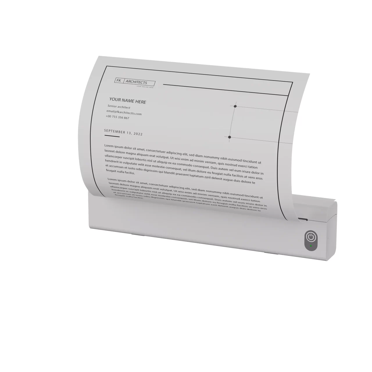 Commerce de gros Imprimante thermique portable A4 A10 (3)