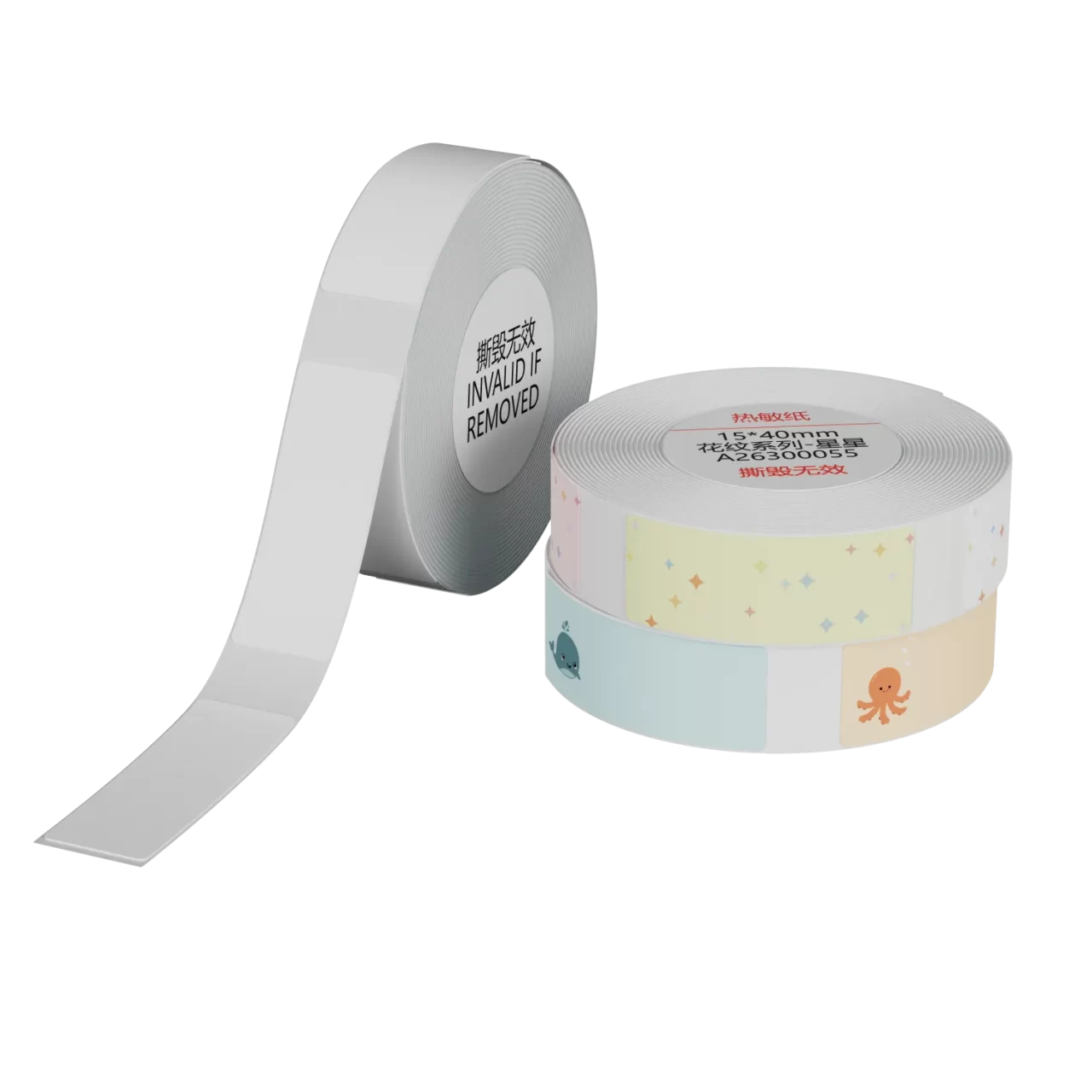 Mayorista Mini papel térmico de colores para impresora 14 × 40mm (9)