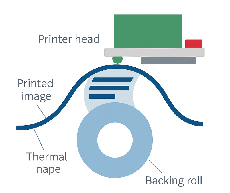 The principle of direct thermal printing