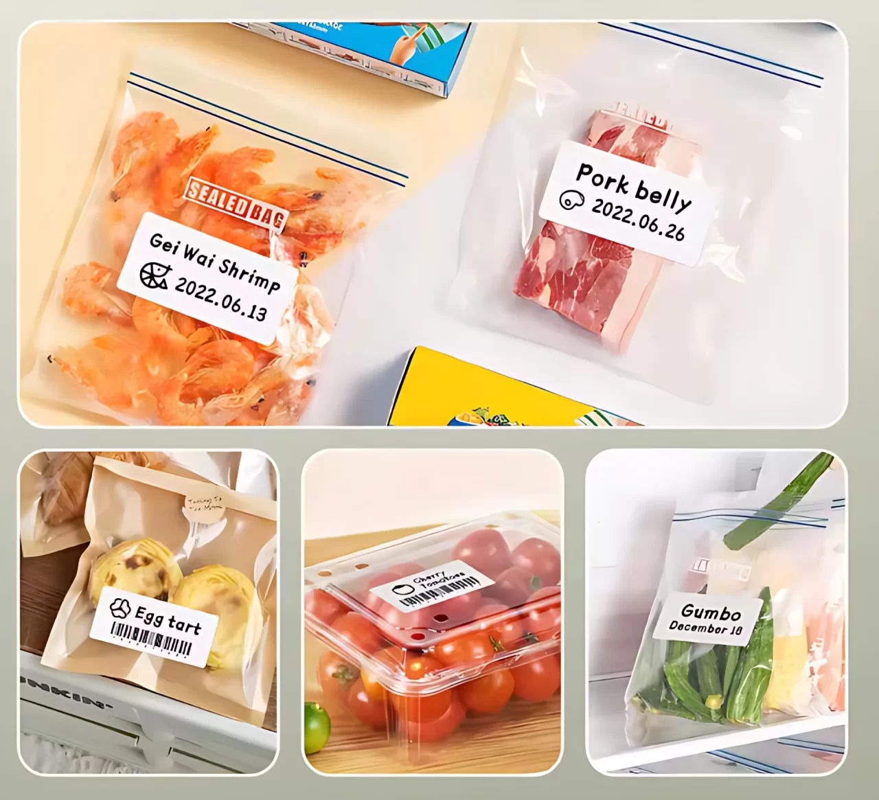 2-inch food labels