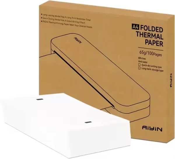 Wholesale A4 Thermal Folded Paper - Suitable for AiYin A4 Thermal Printer Series - 画像 (2)