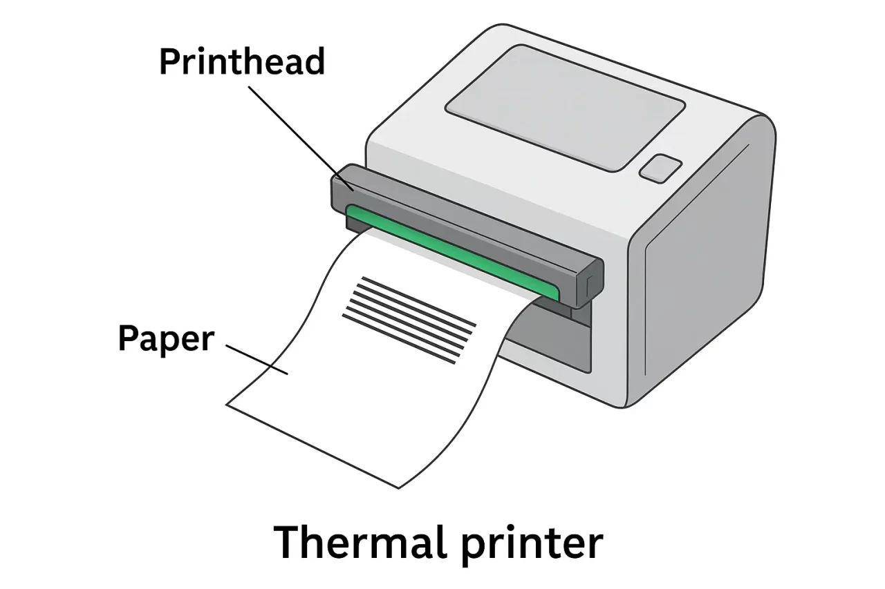 thermal printhead diagram