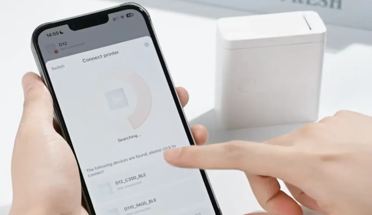 using phone to pair with aiyin's mini thermal printer