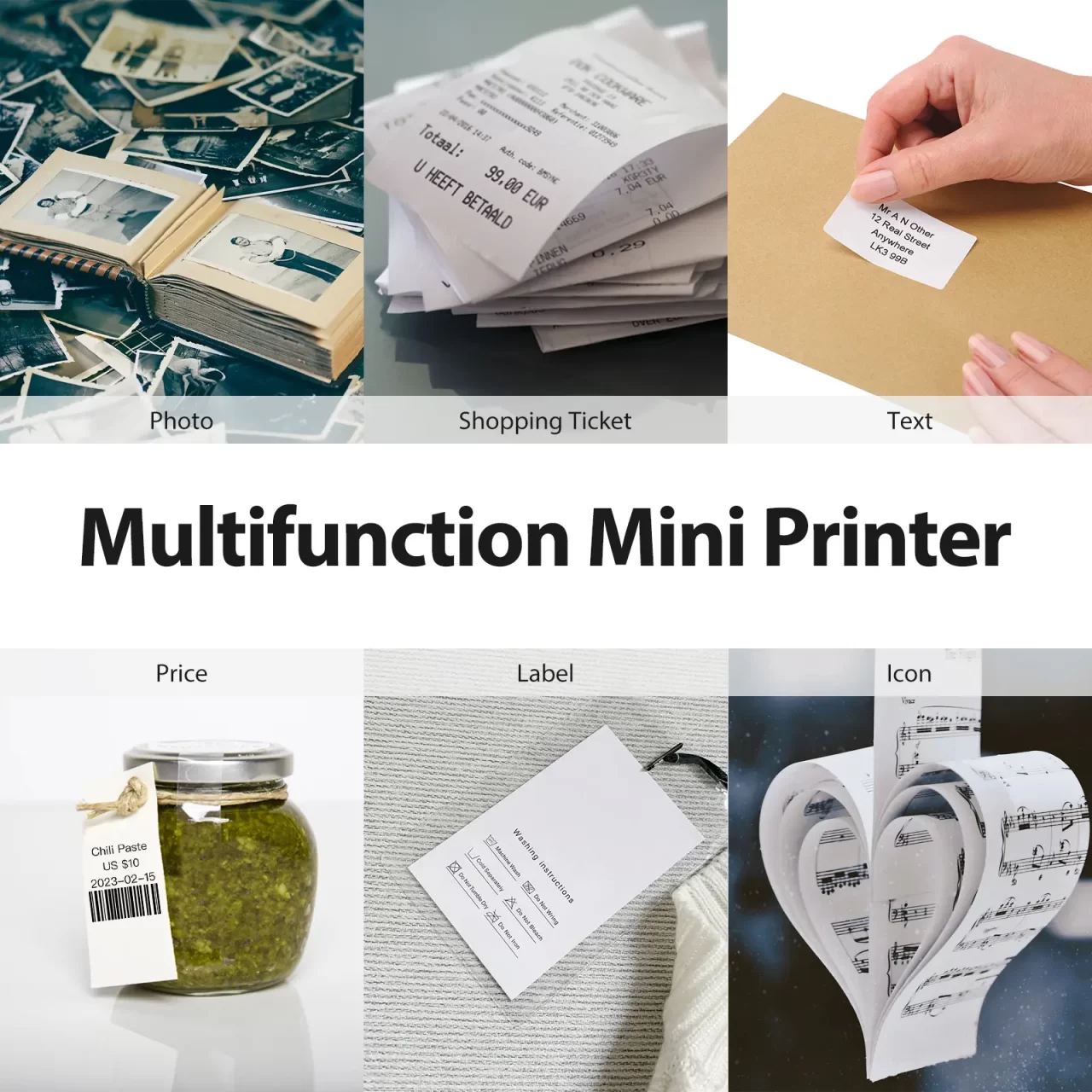 applications of sticker printers