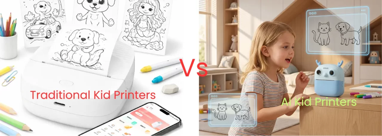 AI Creative Printers vs Traditional Kid Printers