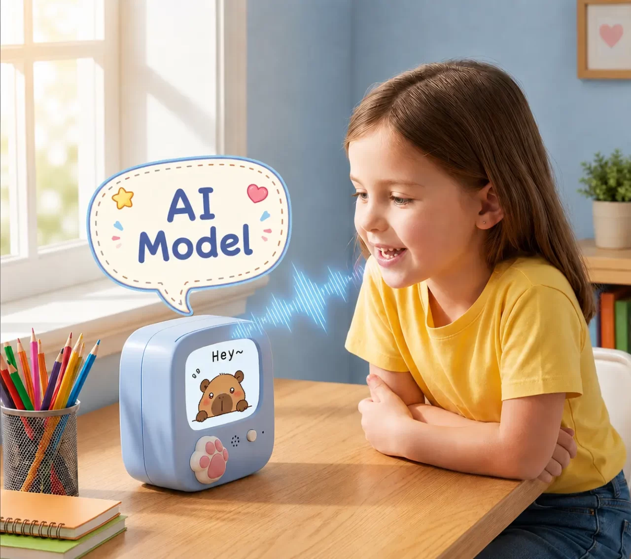 Kid AI Printer Interaction
