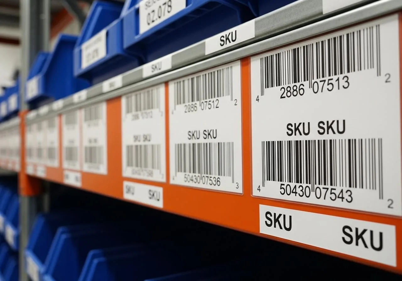 logistics industry warehouse rack labels