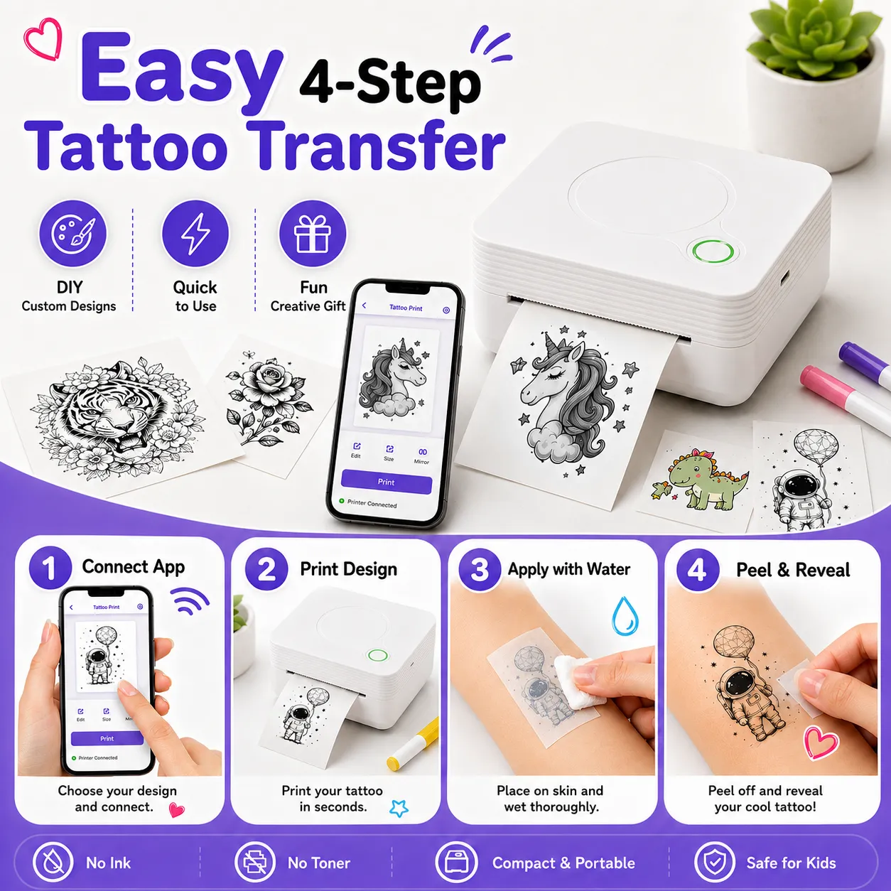 Portable Tattoo Printer Q3MAX (2)