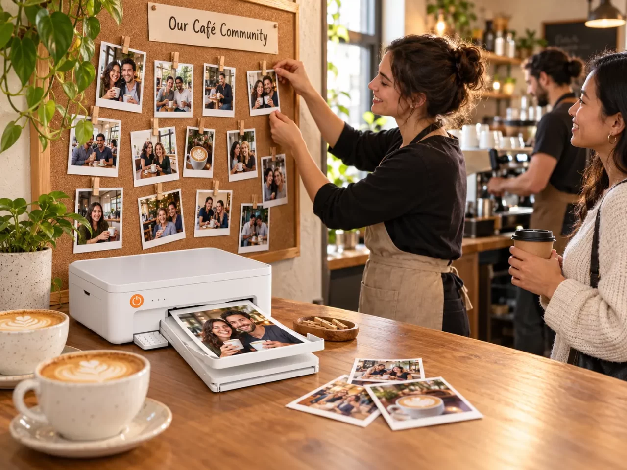 Create a Customer Photo Corner in a Café